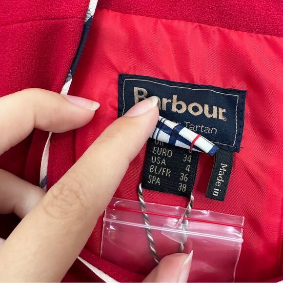 NWT Barbour Leathen Dress Tartan In Red 4 - Picture 4 of 8